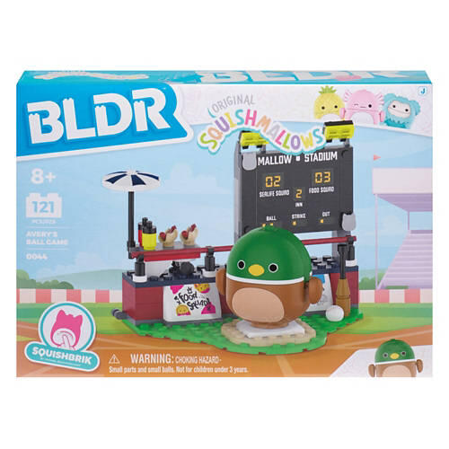 121 Piece Squickbrick Build Kit - Avery with Ballpark