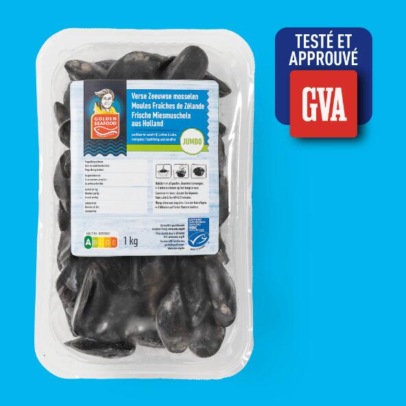 GOLDEN SEAFOOD(R) 				Moules de Zélande fraîches " Jumbo ", 1 kg