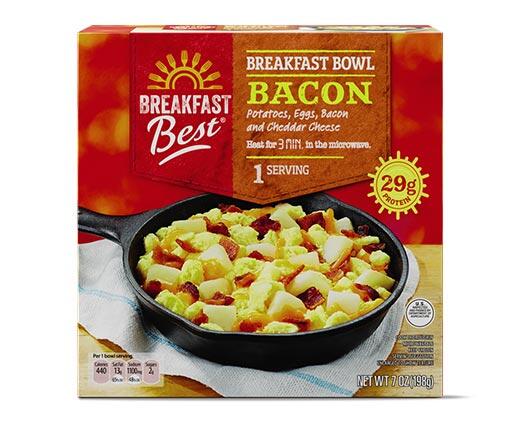 Breakfast Best 
 Sausage or Bacon Breakfast Bowl