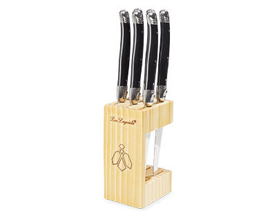 Lou Laguiole Steak Knife Block Set