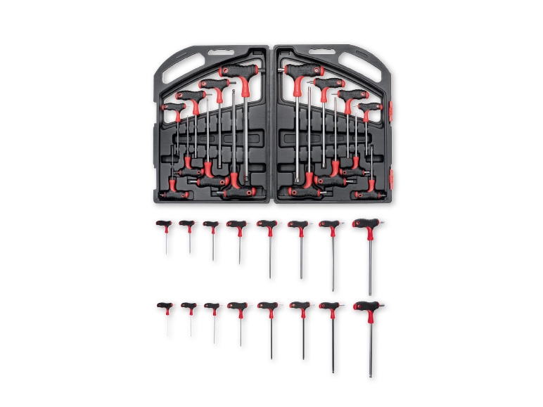 Powerfix T-Handle Hex and Star Key Set