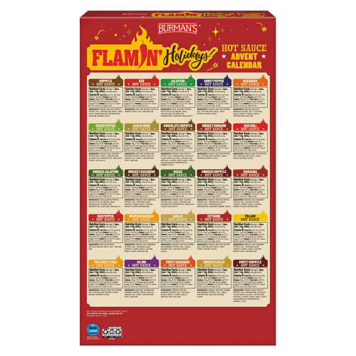 Advent Calendar Variety Hot Sauce - 24 bottles