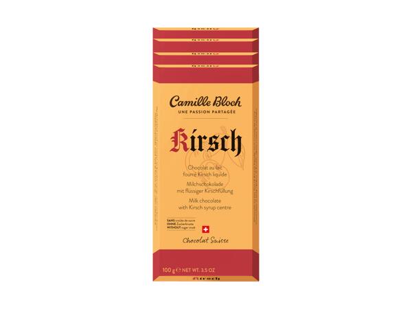 Tablettes de chocolat Kirsch Camille Bloch