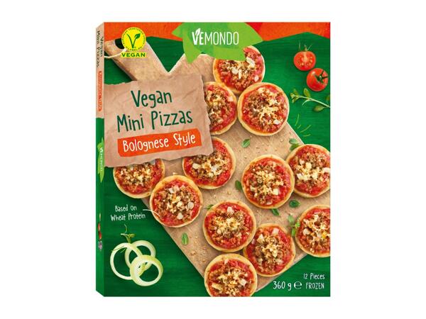 Vegan Mini Pizzas Bolognese Style