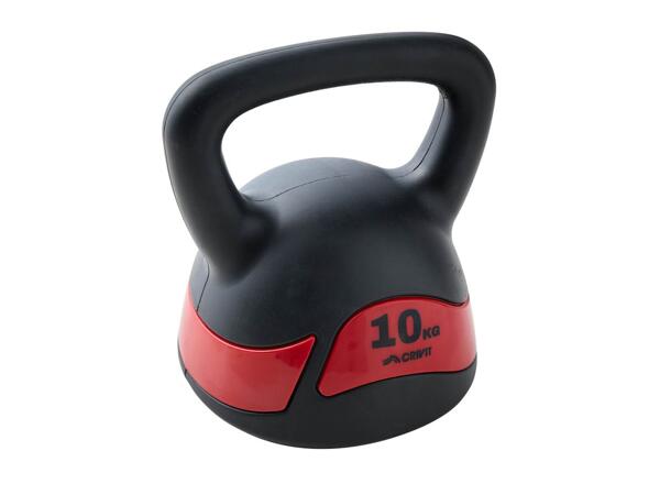 Dumbbell set, push-up board or kettlebell