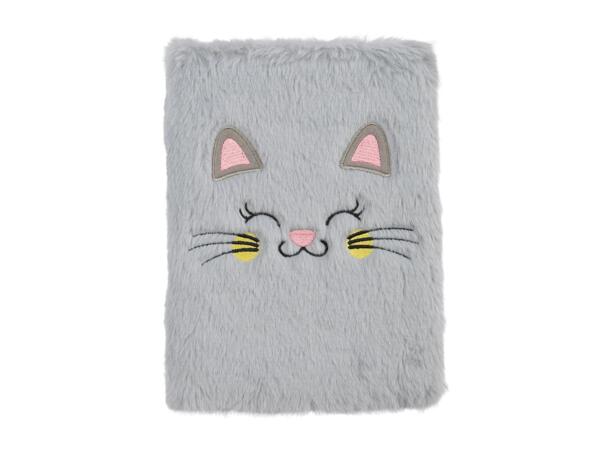 Crelando Cat Notebook with Fluffy Cover