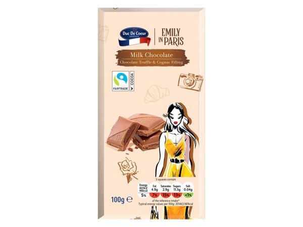 Emily in Paris Milk Chocolate Bar with Alcohol 40%