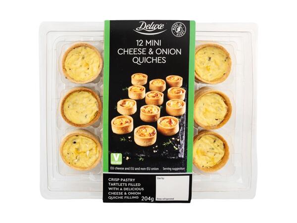 12 Mini Cheese & Onion Quiches