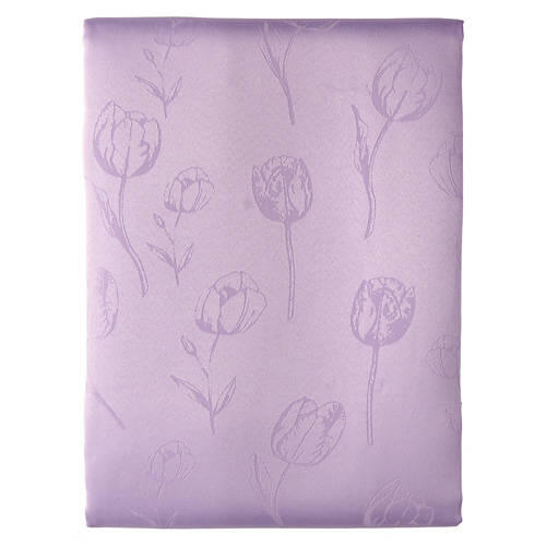 60" x 84" Premium Jacquard Tablecloth - Purple
