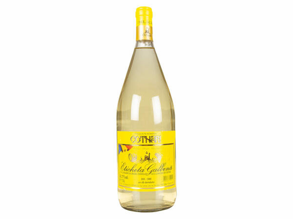 Eticheta Galbenă Vin alb demidulce