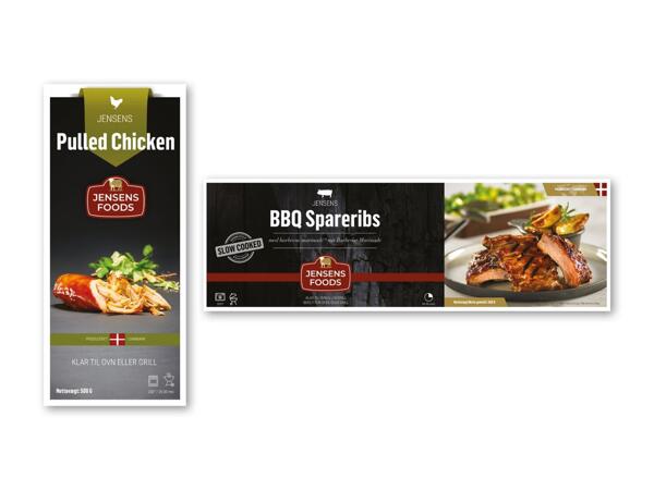 JENSENS FOODS Spareribs eller pulled chicken
