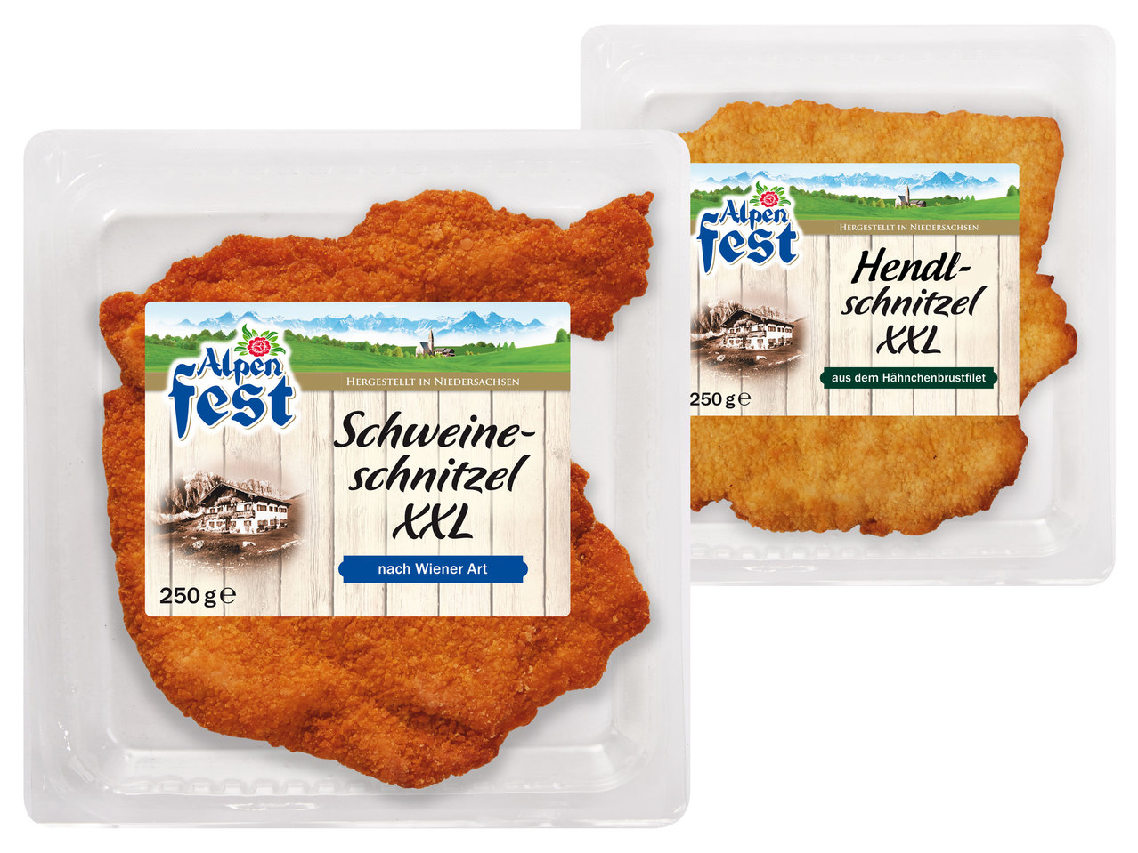ALPENFEST Gebackenes Riesen-Schnitzel