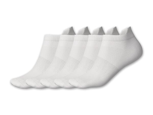 Damen/Herren Sport-Sneakersocken, 5 Paar