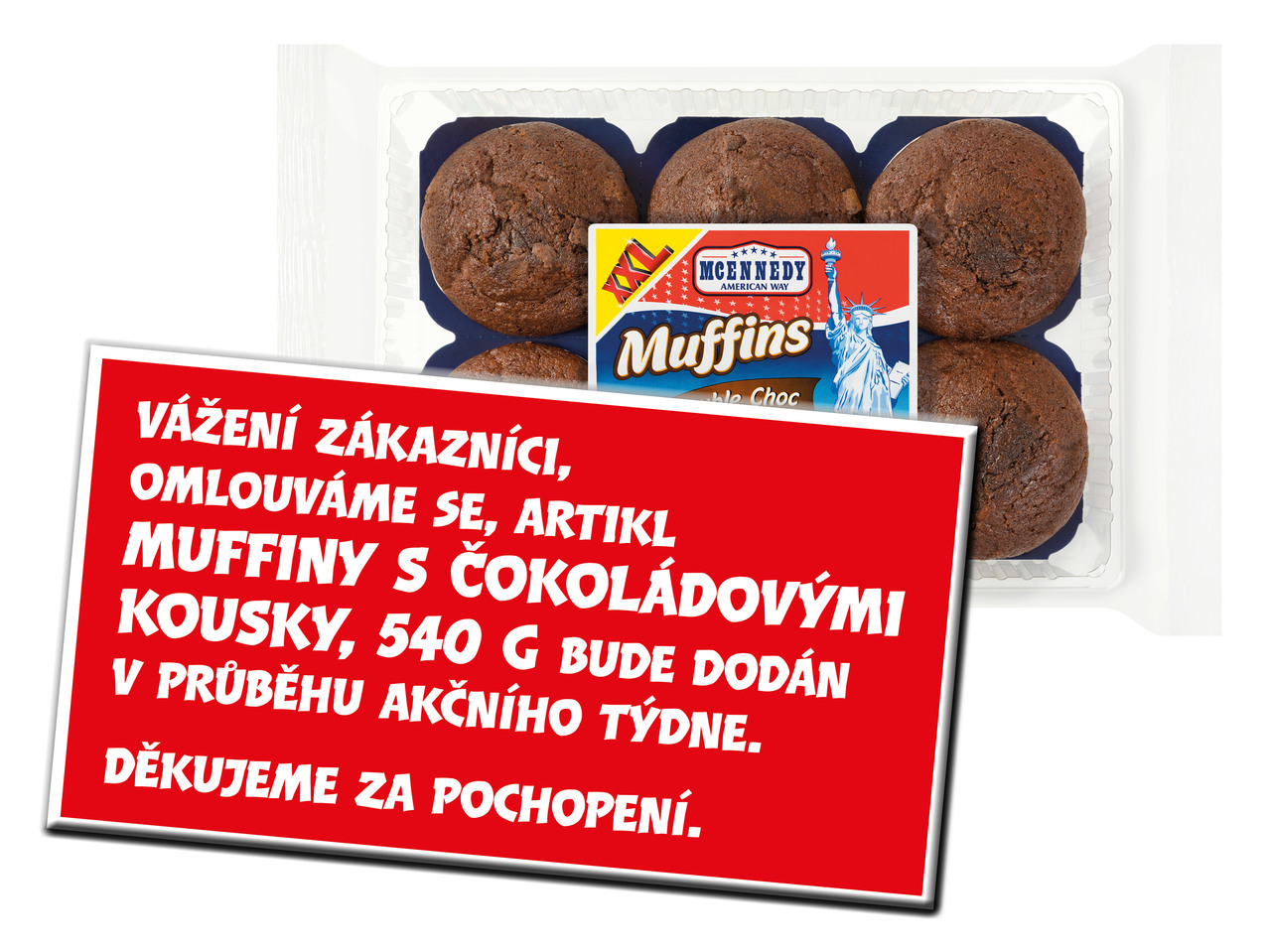 MUFFINY S ČOKOLÁDOVÝMI KOUSKY