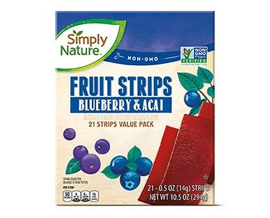 Simply Nature 
 Pomegranate or Blueberry Acai Fruit Strips