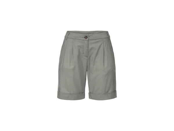 Ladies' Linen-Blend Shorts