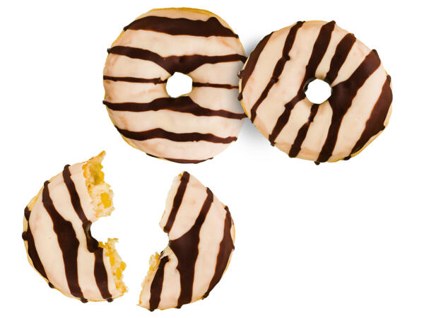 Gefüllte Vanilledonuts 4er