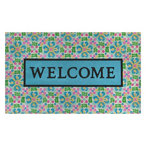 18" X 30" Outdoor Accent Mat - Welcome Medallion