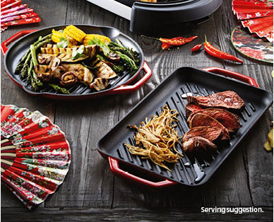 Cast Iron Enamel Grill Plate