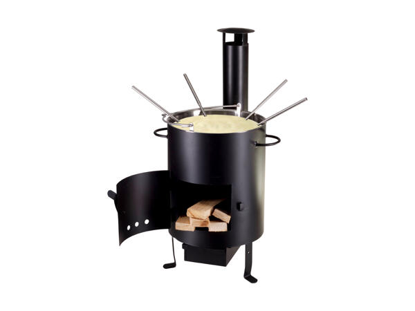 Four à fondue et grillades pour l'extérieur Nouvel, 9 pièces