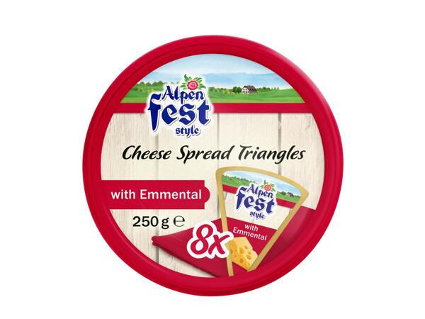 Cheese Spread Triangles
