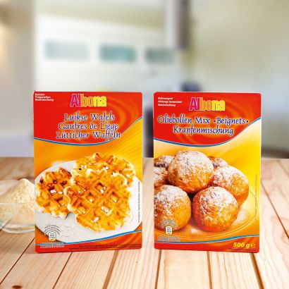 Mischung für Waffeln oder Ölkrapfen