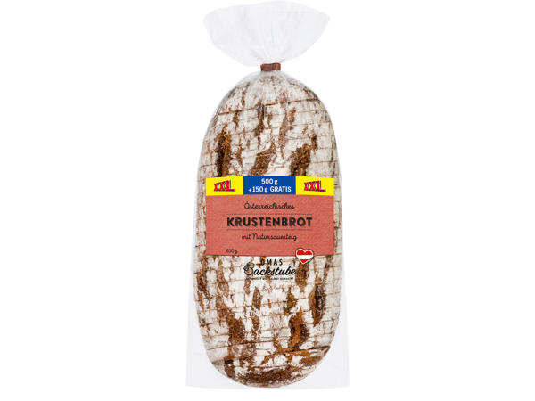 Krustenbrot geschnitten