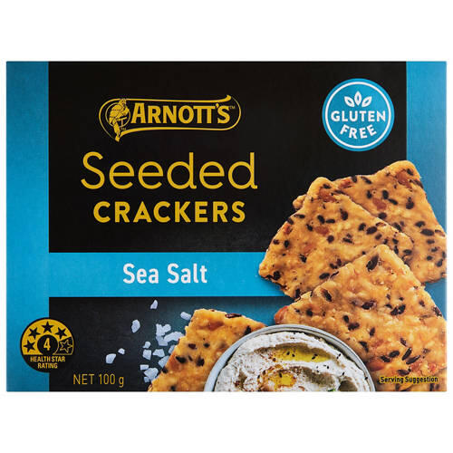 Seeded Crackers Sea Salt 100g