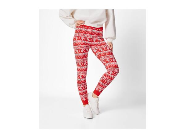 Esmara Ladies' Red Christmas Leggings