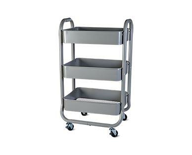 SOHL Furniture 3-Tier Metal Rolling Cart