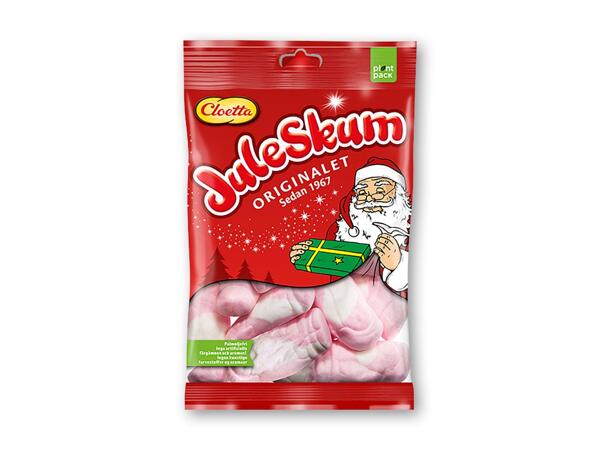 Cloetta pærer, grantræer eller juleskum