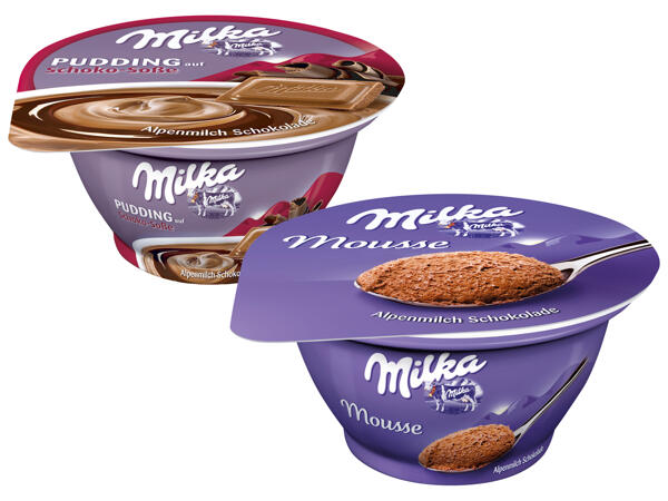 Milka Dessert Mousse oder Pudding