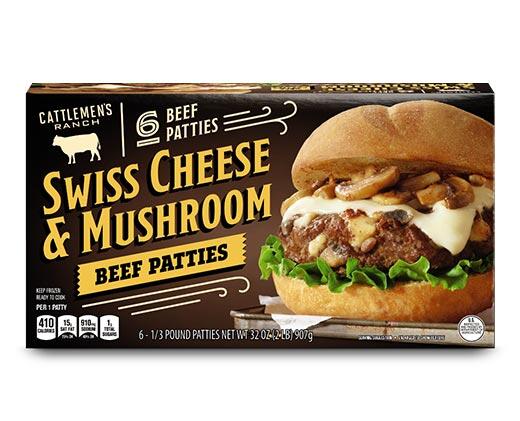 Cattlemen's Ranch Mushroom Swiss or Texas BBQ Beef Patties