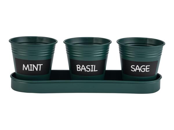 Parkside Herb Pots - Green