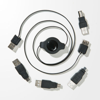 Aufrollbares USB-Ladekabel