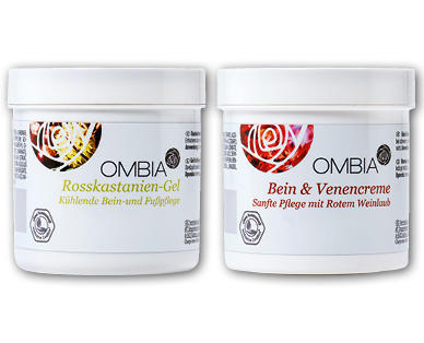 Gel aux extraits de marron d'Inde/ Crème pour jambes et veines OMBIA
