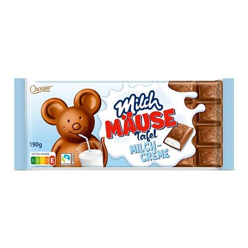 CHOCEUR Milch Mäuse Tafelschoko, Milchcreme
