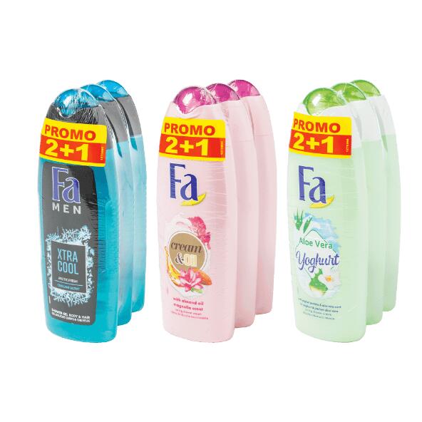Crème douche Fa, 3 pcs