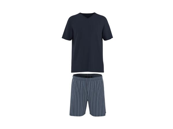 Men's Blue Short Pyjama Set