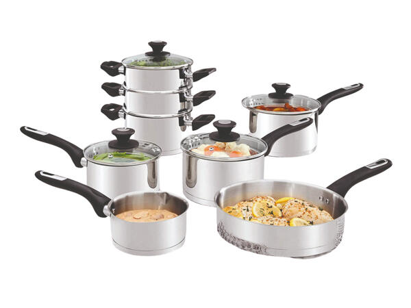 8 Piece Stainless Steel Pan Set