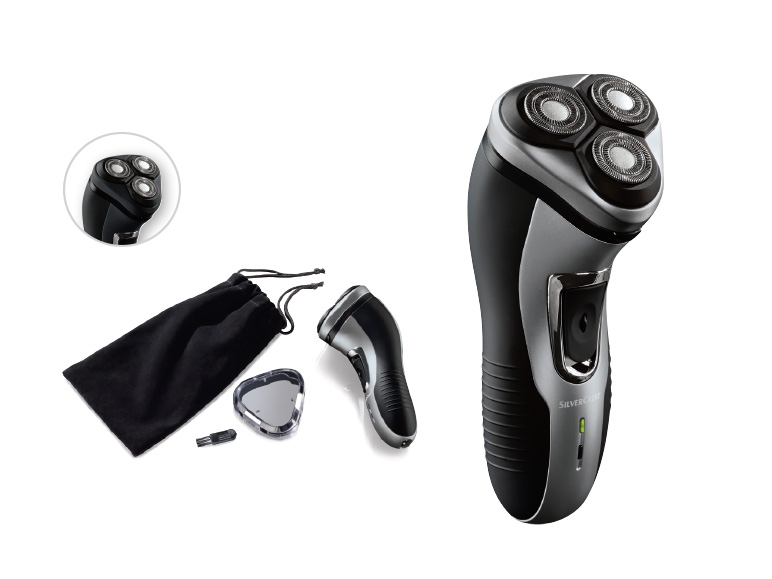 SILVERCREST PERSONAL CARE 3.7V Li-Ion Rechargeable Rotary Shaver