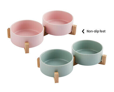 Designer Pet Bowl with Stand