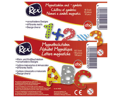 MAGNETBUCHSTABEN-/ ZAHLEN