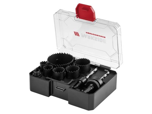 Bi-metal hole saw set, 11 pieces