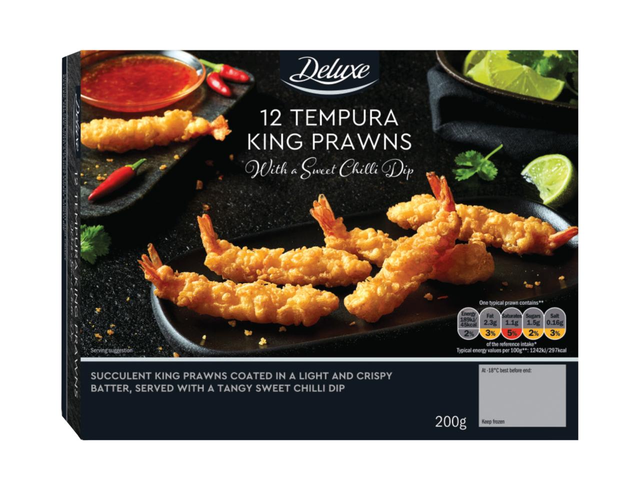 DELUXE 12 Tempura King Prawns