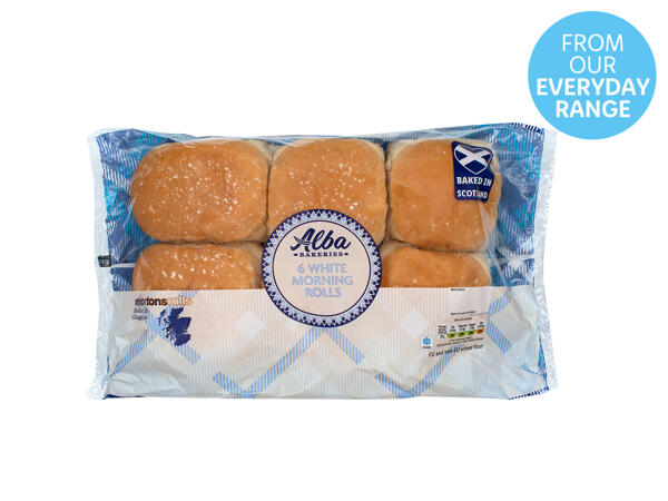 Alba Bakeries 6 White Morning Rolls