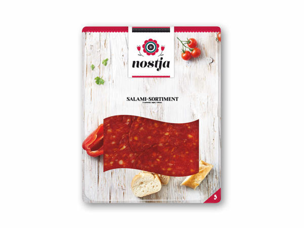 Røget salami i skiver