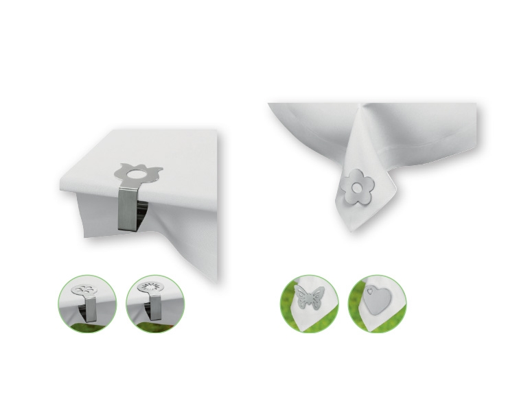 Melinera(R) Stainless Steel Tablecloth Holders