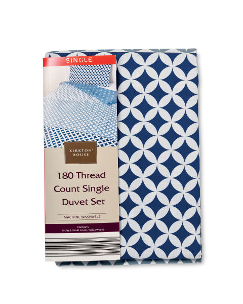 3 Tone Print Single Size Duvet Set