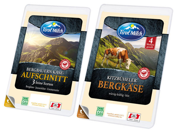TIROL MILCH Tiroler Scheibentrio oder Bergkäse